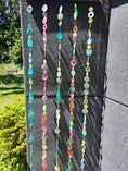 Load image into Gallery viewer, Tide Pool Teals Capiz Shell Wind Chimes Strands 72 Inches