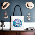 Load image into Gallery viewer, Sand Dollar Original Art Print Tote Bag with Handles (AOP) 3 Sizes