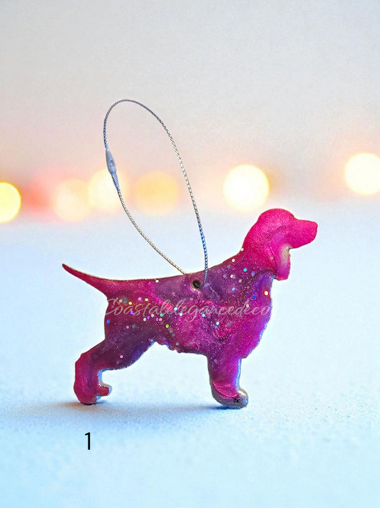 Springer Spaniel Dog Christmas Handmade Ornaments