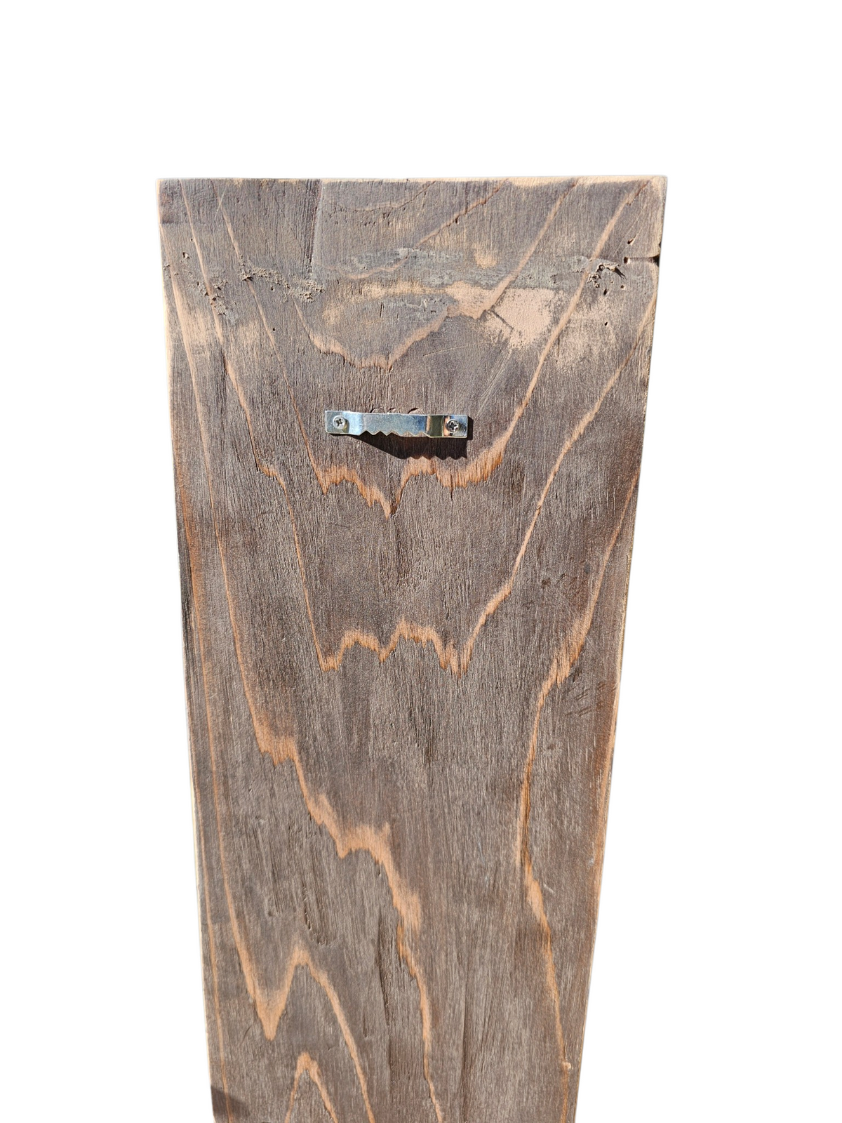 Coastal Crushed Glass Tree on Purple Shou Sugi Ban Wood (16" x 5.5")