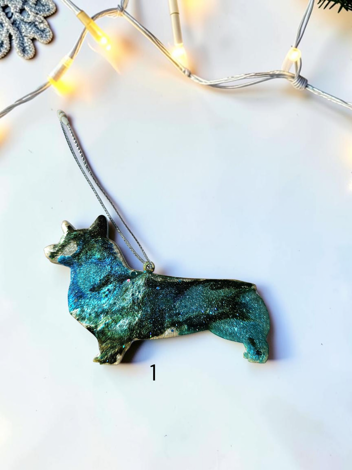 Handmade Personalizable Corgi Dog Christmas Ornaments
