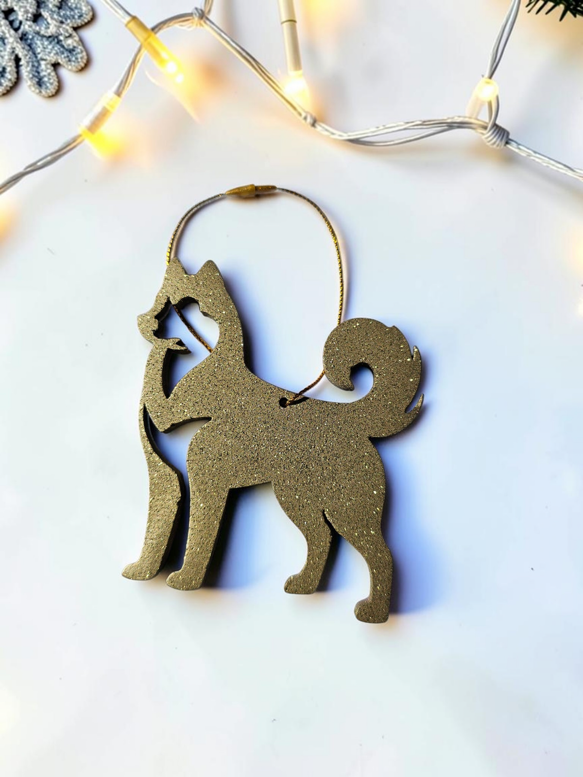 Handmade Personalizable Border Collie Dog Christmas Ornament
