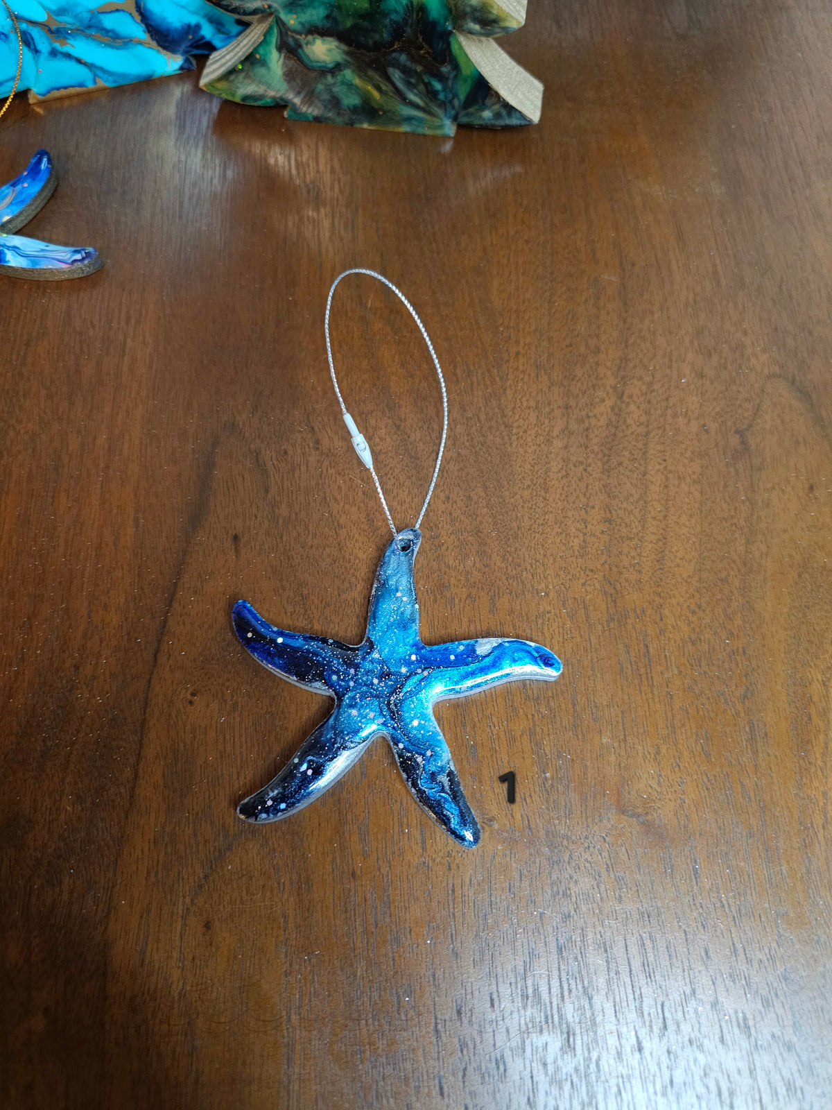 Handmade Starfish Personalized Resin Christmas Ornament