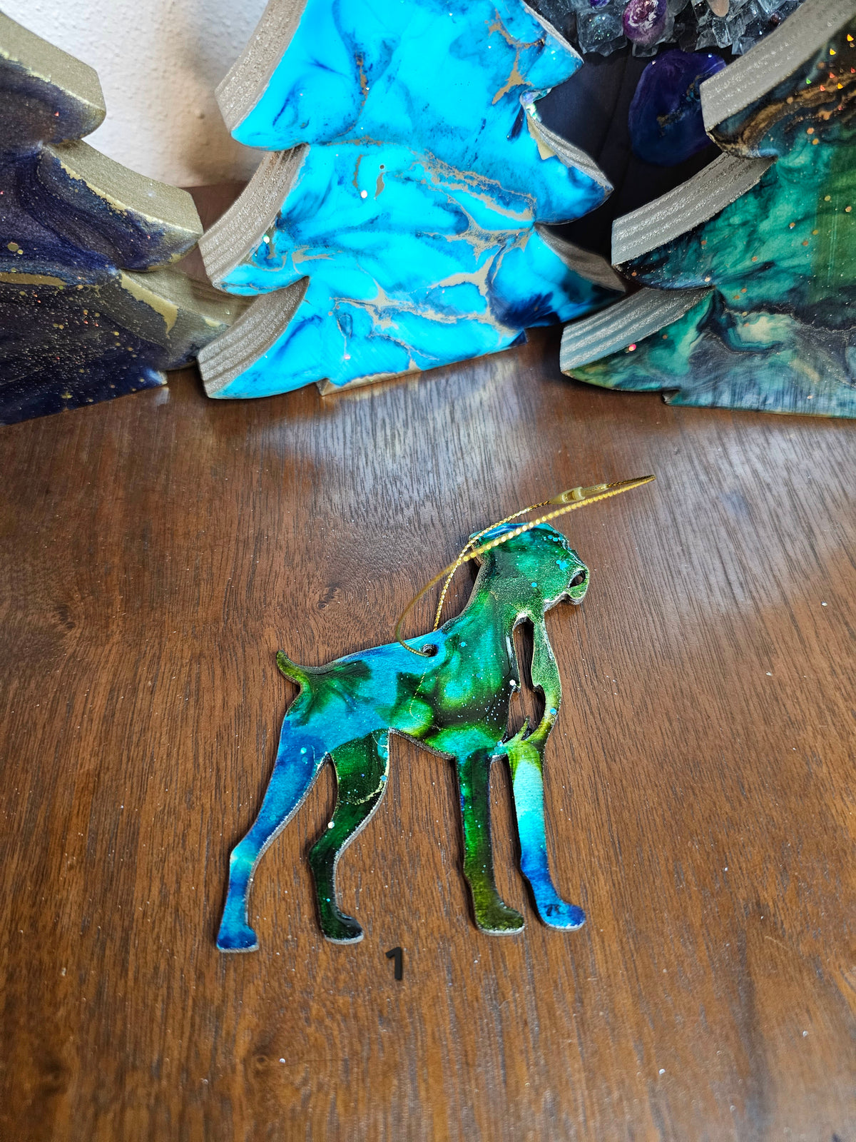 Personalized Boxer Dog Handmade Christmas Ornaments