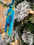 Load image into Gallery viewer, Turquoise Deer Personalizable Original Art Acrylic Gift Tag & Keepsake Ornament | Reusable
