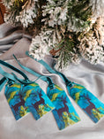 Load image into Gallery viewer, Turquoise Deer Personalizable Original Art Acrylic Gift Tag & Keepsake Ornament | Reusable

