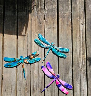 Small Dragonfly Handmade Resin Wall Decoration Multiple Colors