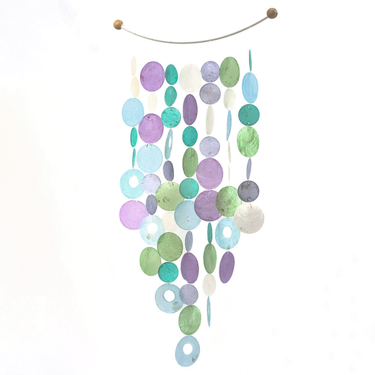 Wisteria Inverted Arch Wind Chimes - Colorful Outdoor Decor with Gentle Sound