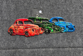 Load image into Gallery viewer, Nostalgic Hot Rod Car Trio Handmade Garage Car Wall Decor
