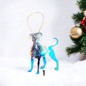 Pitbull Terrier Dog Handmade Christmas Ornaments