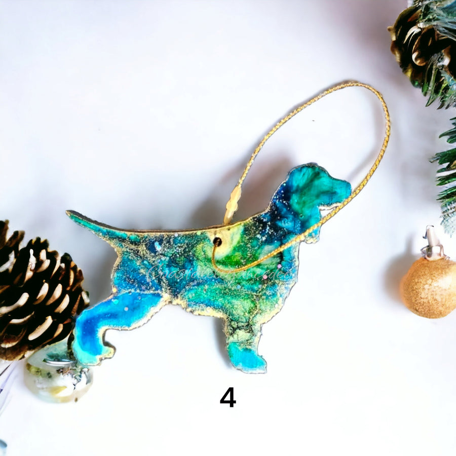 Springer Spaniel Dog Christmas Handmade Ornaments