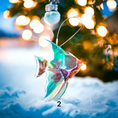 Load image into Gallery viewer, Classy Tropical Angel Fish Handmade Christmas Ornaments Resin and Wood
