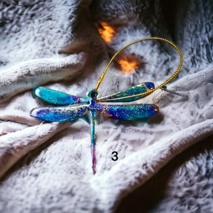 Handmade Nature Dragonfly Ornament Multiple Colors 4.25 Inch