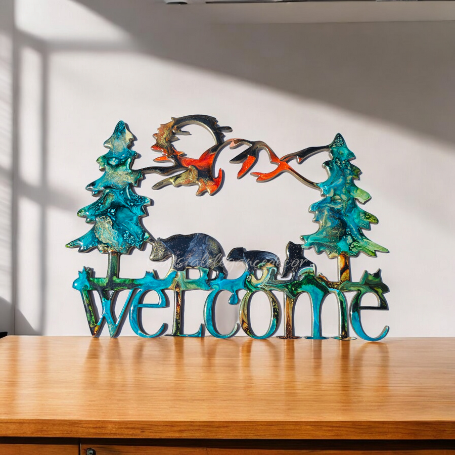 Three Bears Wilderness Cabin Welcome Sign