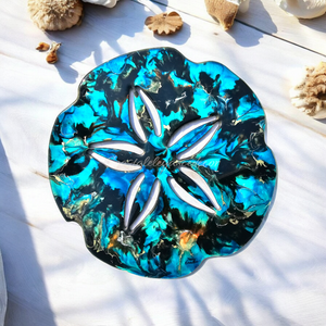 Colorful Beach Sand Dollar Wall Decoration Handmade