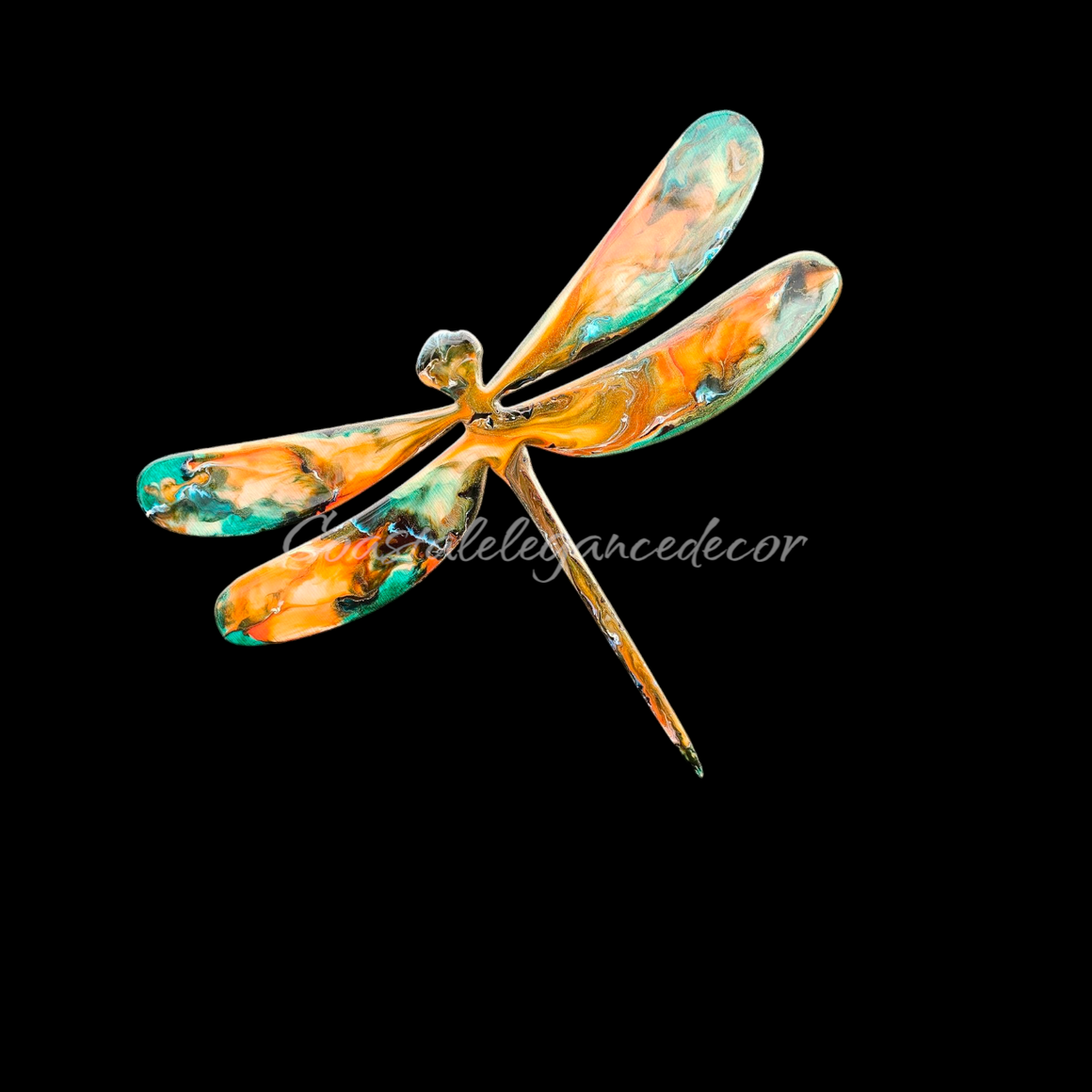 Large Dragonfly Handmade Resin Wall Decoration