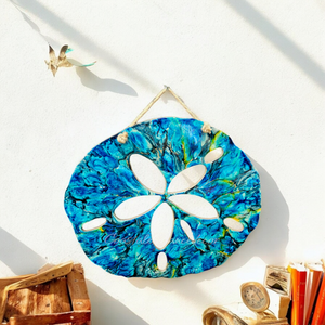 Large 21 Inch Sand Dollar Wall Decoration Handmade