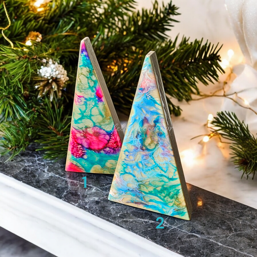 Pastel Small Contemporary Triangle Christmas Trees