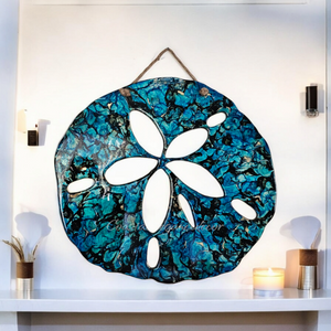 Large 21 Inch Sand Dollar Wall Decoration Handmade