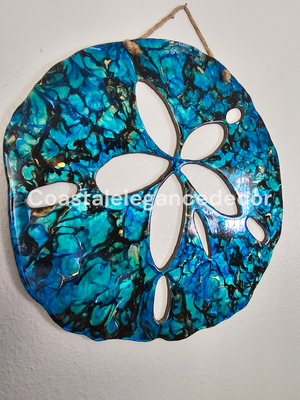 Large 21 Inch Sand Dollar Wall Decoration Handmade