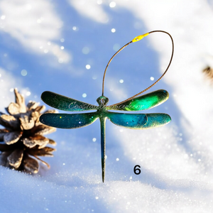 Handmade Nature Dragonfly Christmas Tree Keepsake Ornament Multiple Colors