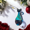 Load image into Gallery viewer, Mid Century Retro Cat Christmas Ornaments
