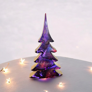 Contemporary Christmas Trees with Branches Holiday Tabletop Decoration Purple Lg or Sm