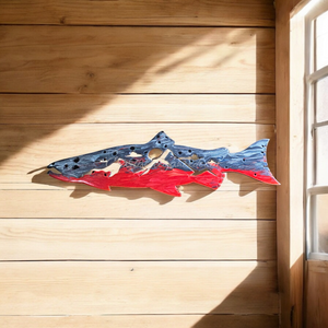 Large Salmon Fish Resin Wall Decor Made to Order 2 Weeks to Complete