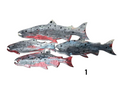 Charger l'image dans la visionneuse de la galerie, School of Salmon Fish Handmade Resin Wall Wilderness Cabin Decoration Multiple Choices
