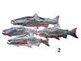 Charger l'image dans la visionneuse de la galerie, School of Salmon Fish Handmade Resin Wall Wilderness Cabin Decoration Multiple Choices
