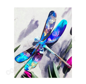 Colorful Dragonfly Museum Grade Poster Print Matte