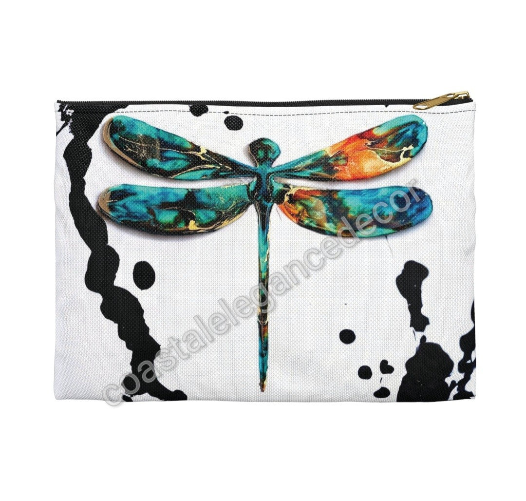 Original Blue Dragonfly Art Accessory Bag 2 Sizes
