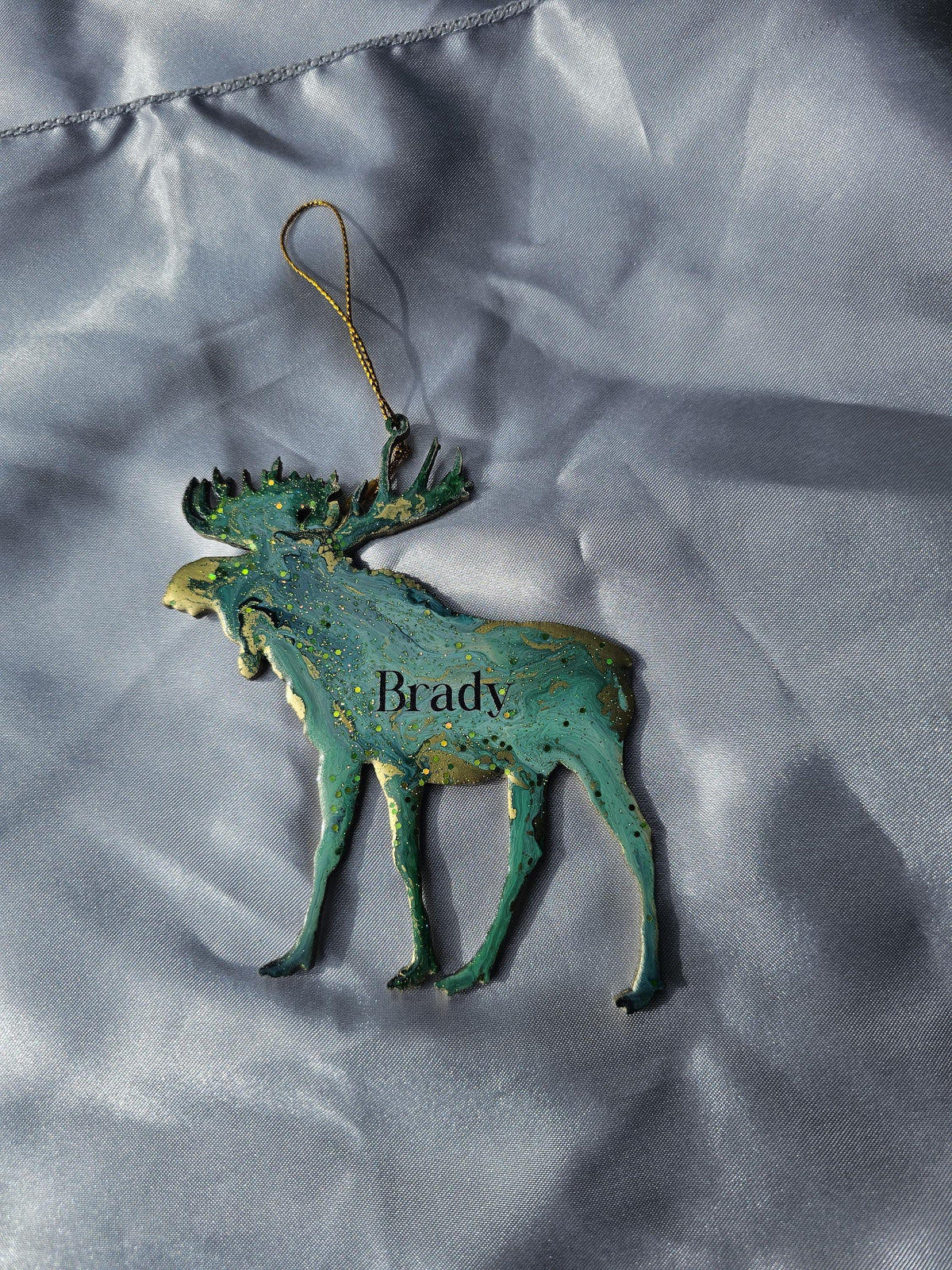Pug Dutch Mastiff Puppy Personalized Christmas Ornaments Wooden with Resin