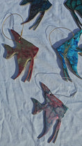 Load and play video in Gallery viewer, Classy Tropical Angel Fish Handmade Christmas Ornaments Resin and Wood
