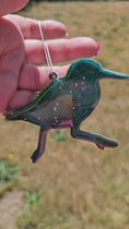 Load and play video in Gallery viewer, Handmade Coastal Sandpiper Bird Christmas Ornaments
