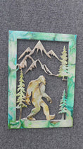 Load and play video in Gallery viewer, Bigfoot Northwest Sasquatch Resin and Wood Wall Decor
