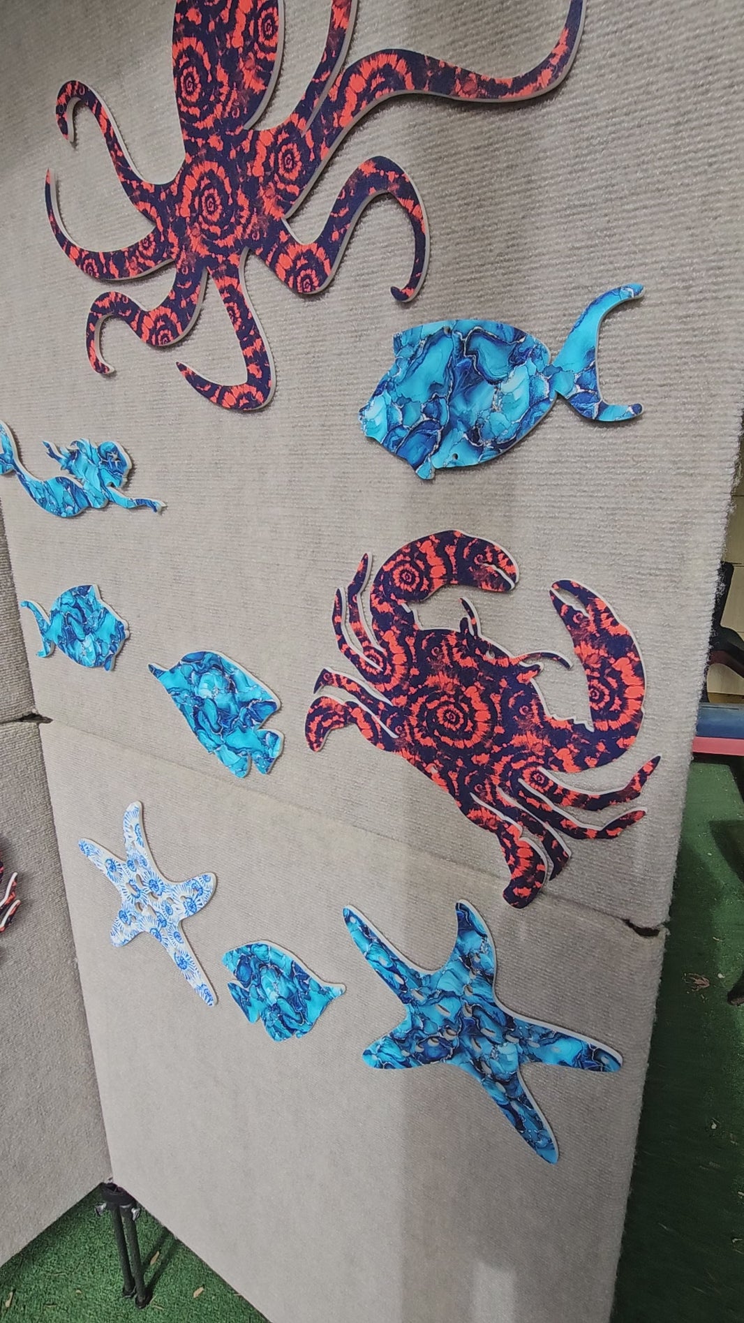 Weatherproof coastal acrylic wall art video - outdoor ocean themed home decor