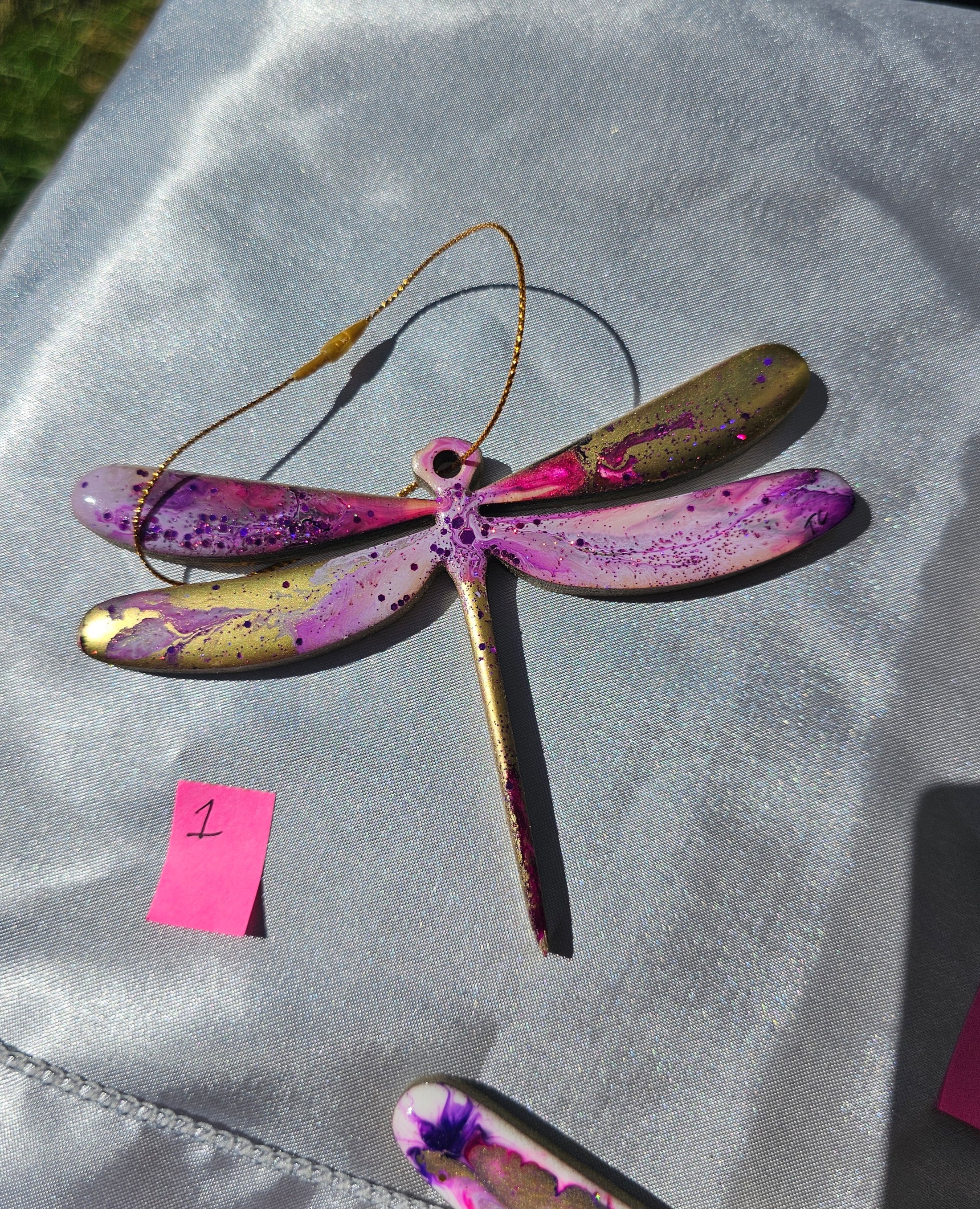 Handmade Nature Dragonfly Christmas Tree Keepsake Ornament Multiple Colors