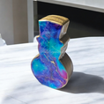 Charger l'image dans la visionneuse de la galerie, Chunky Wood with Resin Handmade Snowman Christmas Figurines
