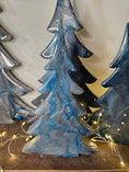 Charger l'image dans la visionneuse de la galerie, Handcrafted Moody Winter Night Resin Wooden Tree
