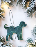Charger l'image dans la visionneuse de la galerie, Handmade blue golden doodle resin dog ornament
