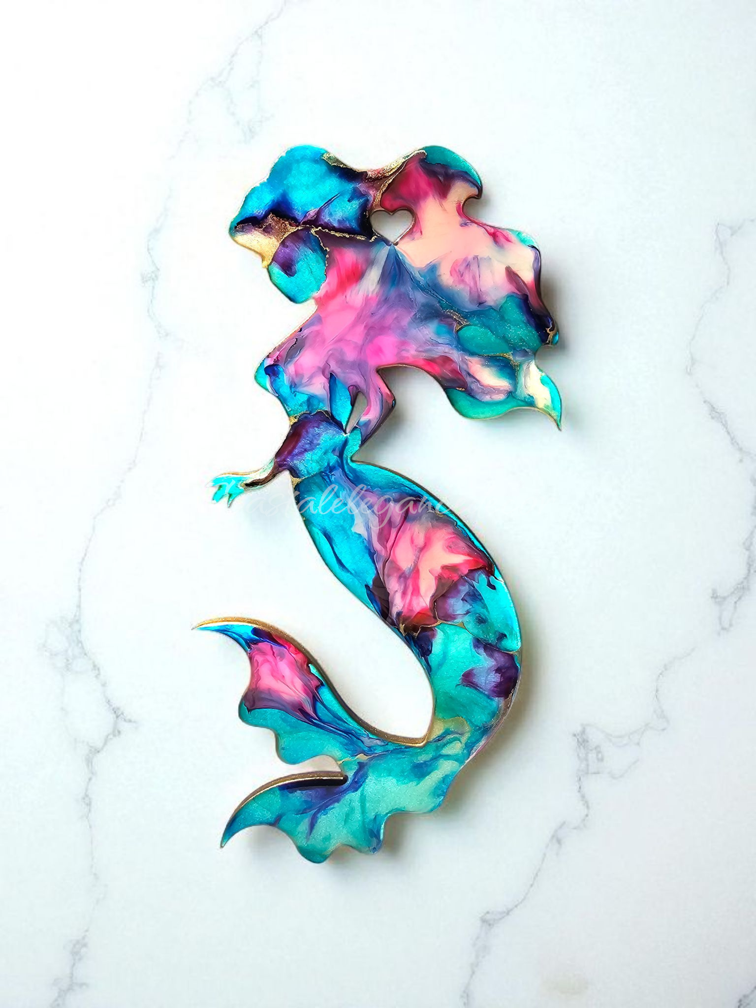 Handmade Mermaid Beachy Wall Decor Multiple Colors