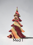 Charger l'image dans la visionneuse de la galerie, Handcrafted wood and resin candy striped Christmas tree
