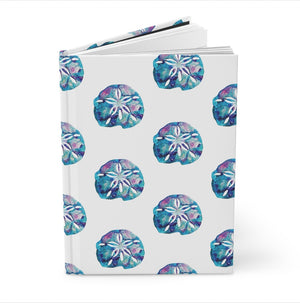 Beautiful Beachy Sand Dollar All Over Print Hardcover Journal Lined Paper
