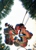 Charger l'image dans la visionneuse de la galerie, Hibiscus Tropical Flower Colorful Christmas Resin and Wood Ornament
