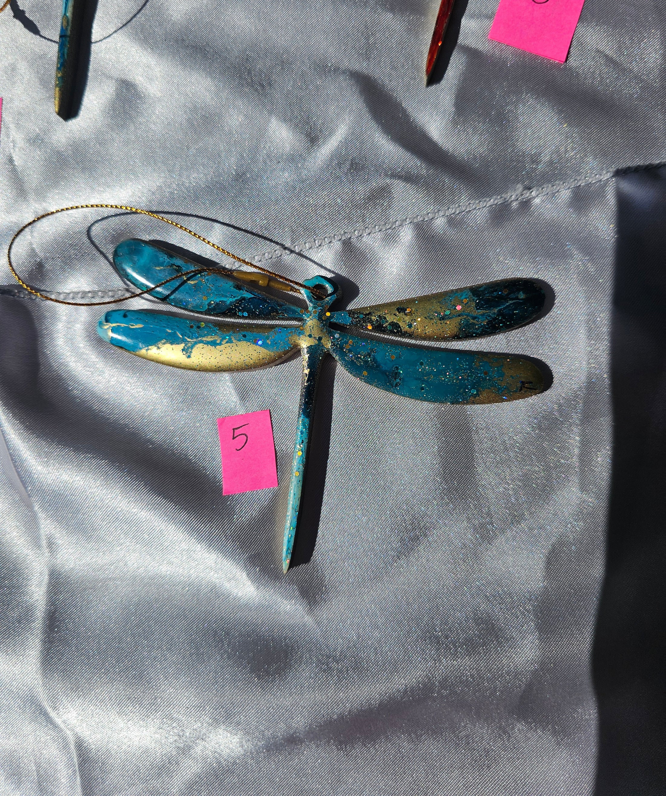 Handmade Nature Dragonfly Christmas Tree Keepsake Ornament Multiple Colors