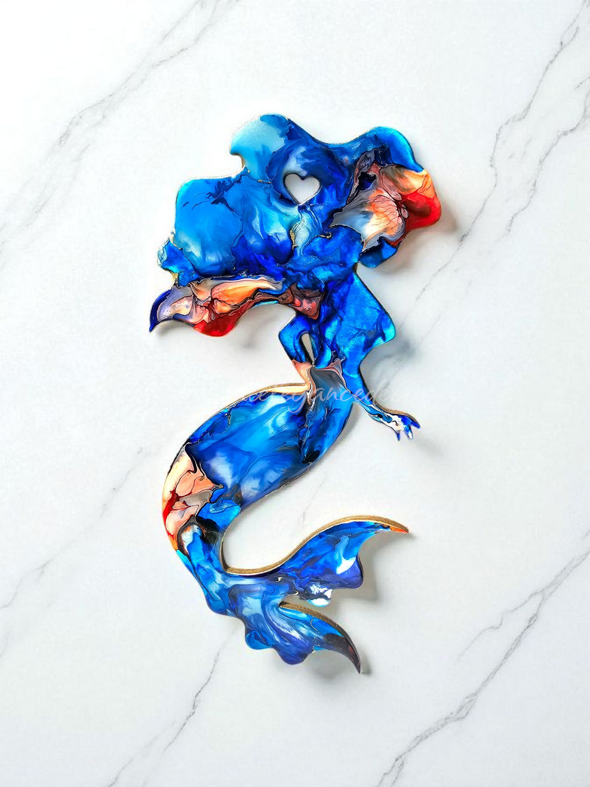Handmade Mermaid Beachy Wall Decor Multiple Colors