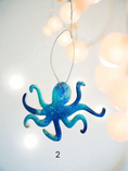 Load image into Gallery viewer, Beachy Octopus Coastal Christmas Handmade Resin and Wood Ornaments
