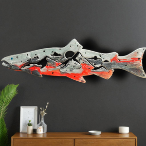 Unique Salmon Fish Resin Cabin Wall Decor