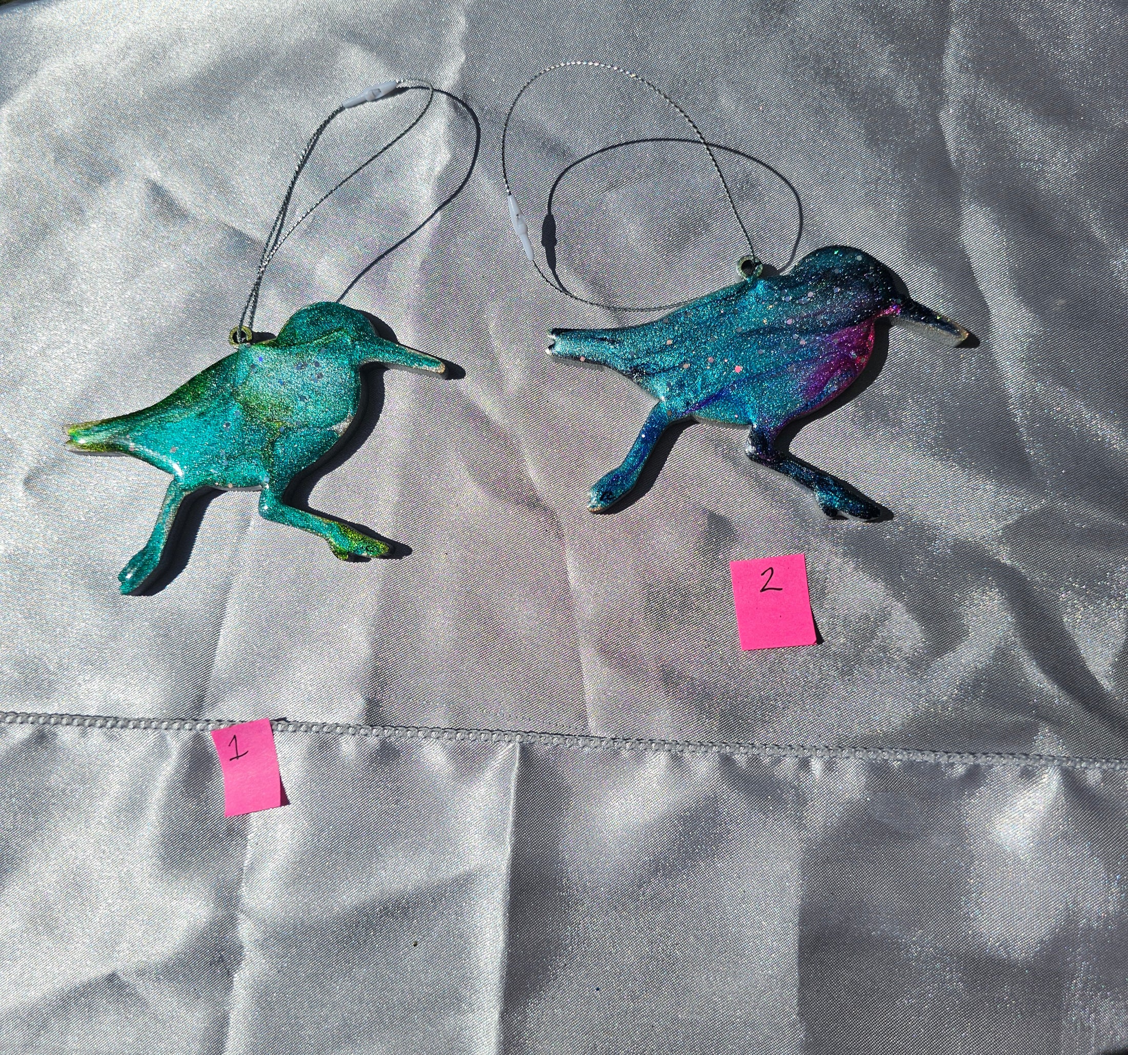 Handmade Coastal Sandpiper Bird Christmas Ornaments